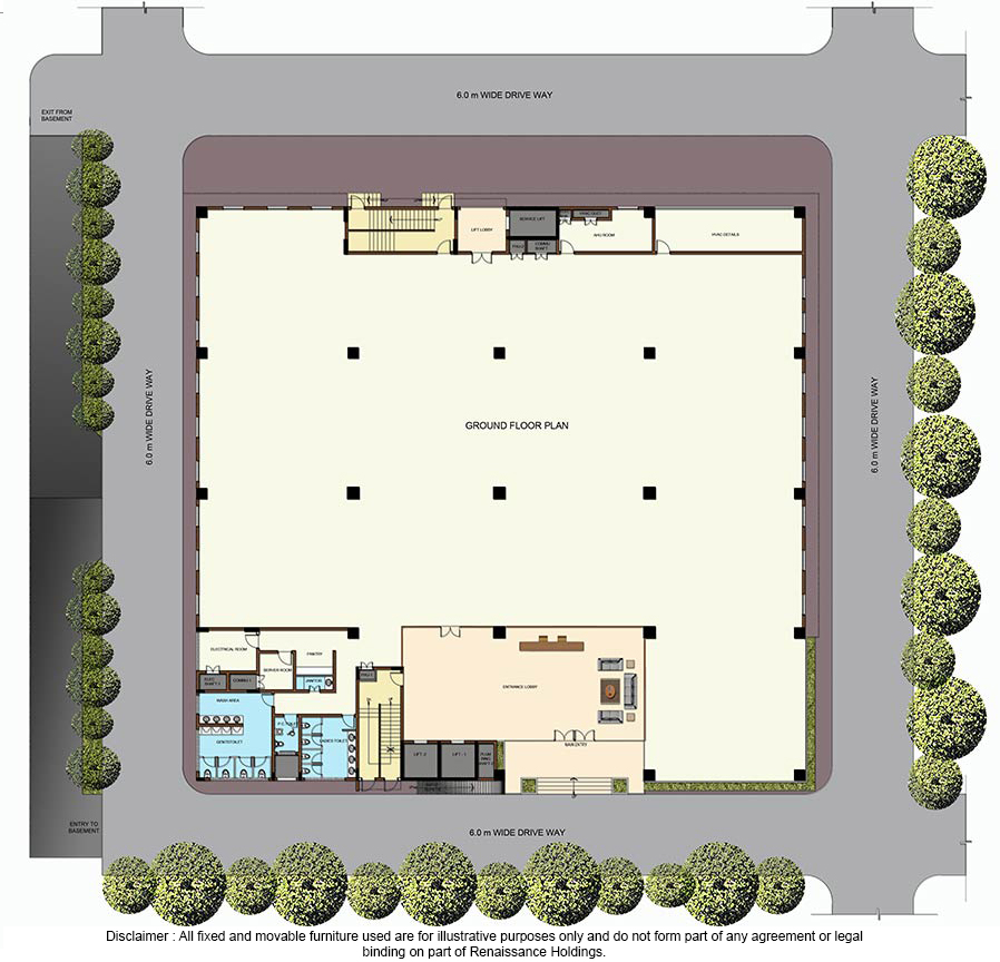 renaissance firstface technology park Ground Floor Plan